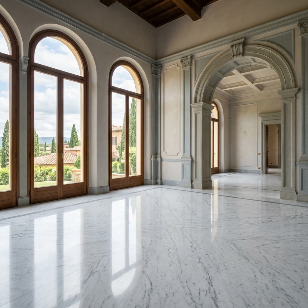 Realizzazione e posa di eleganti pavimenti in marmo